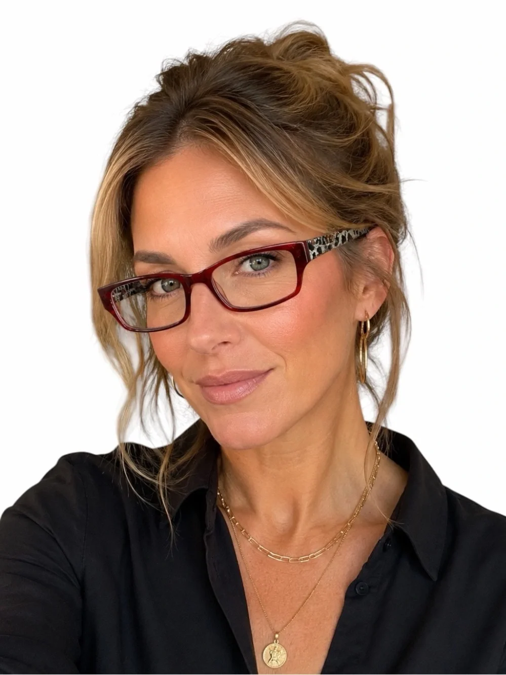 Safilo Emozioni by Safilo “Anastacia” Red Animal Print Prescription Glasses